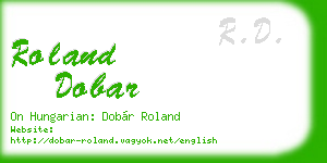 roland dobar business card