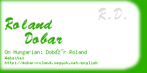 roland dobar business card